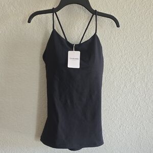 Lemedy Black Slim Spaghetti-Strap Cami